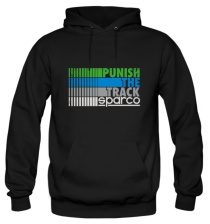 Hoodie Punish Svart Sparco